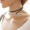 Hot 2016 New Fashion Simple Style PEARL button pendants Chokers Necklaces for Women holiday Christmas Gift Fine Jewelry