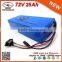 Rechargeable 72V 25Ah Electric Bicycle Lithium Battery Pack