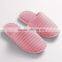Striped upper TPR outsole comfortable warm indoor slipper woman lady slipper cheap price slippers for women