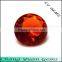 4.00mm Round shape orange color wholesale glass gems