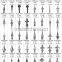 wrought iron fence components forged spears