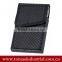 custom Leather business card holder necklace employee id leather card holder with neck strap