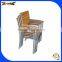 ZT-1025C Aluminum wooden stacking chair