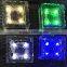 Outdoor home garden led paver light glass solar ice brick light