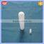 Frosted round bottom quartz glass tube