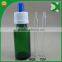 trade assurance green 30ml round glass dropper bottles with white cap