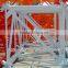Mast sections for tower cranes