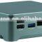 mini 1U server Barebone J1900 4 ehternet firewall Fanless small case