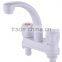 Inexpensive White Hot cold Double plastic Basin faucet
