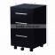 Wood Black 3 Drawer Mobile Hanging Filing Cabinet With Popular Design