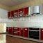 white lacquer round kitchen cabinet simple design