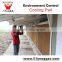 Evaporative poultry cooling pad
