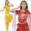 Wholesale red yellow sequin stage performance lady adult Indian Belly dance costumes