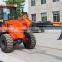 2000kg construction machinery tractor with front end loader and backhoe