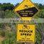 solar speed limit traffic sign