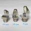 V shaped high impact narrow angle flat fan spray nozzle