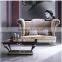 Baroque Style Amazing Black Pearl Decorated Magazine Rack and Side Table Set