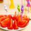 CY119 Plastic Creative Fruit Fork Bird Tree Decorative Household Daily Necessities Dessert Forks