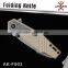 G10 Handle Tactical Survival Folding Pocket Knife Stonewashed Blade