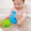 Dongguan ICTI Factory New Hot Pour and Strain Whales Baby Bath Toys , Education Pouring Bath Toys For Kids