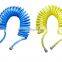 with 10 years experience free to flex 10*6.5 yellow PU sprial air tube for various industry with quick coupler