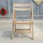 factory directly natural beech slat wooden elderly folding chair