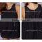 2016 Latest A Line Free Prom Sleeveless Dress Black Net Fabric One Piece Dress With Back Zipper Dress