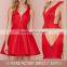 2016 summer red designer sexy short umbrella one piece mini night party dress with side hollowed