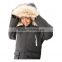 boy's winter comfortable parka jacket with a detachable hood