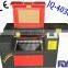 JQ4030 mini 60w 80w 100w small laser cutting machine put on the desk