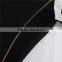 Black polo t-shirt with three botton