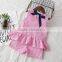 Pictures Seersucker Gingham Of Latest Outfits Vintage Girls Sets Ruffle Top With Short