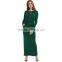 Vintage Vestidos Dresses Women Lady Full Sleeve Solid Maxi Dresses Long