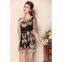 Summer and Autumn 2016, ethnic style, embroidered gauze flower, special for moms, A-line skirt loosing dress