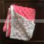 minky blankets for babys Wholesale soft cotton Organic minky baby blanket