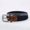 Alfa New Products 2016 Custom Colorful Casual Woven Fabric Braided Elastic Stretch Belt For Men
