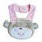 blue cat baby cotton bibs