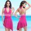 high quality classical wholesale solid color bikini sexy cover up beach dress beachwear