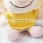 OEM Pink And Beige Colors Stuffed Plush Pig Toy Keychain