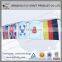 Euro 2016 cheap high quality decoration polyester bunting string flags for all countries