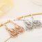 godbead Vintage Design Earrings Top CZ Diamond Paved Peacock Tail White Gold Plated Long Earrings Women Wedding Jewelry