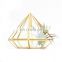 terrarium geometric glass terrarium wholesale gold color