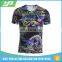 Custom digital printing combed cotton all over sublimation t-shirt wholesale