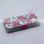 Aidocrystal bling rhinestones pink flip leather holster cell phone cover for iphone 7 plus phone case