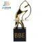 High quality zinc alloy material 999gold plating customized made size replica grammy metal award trophy