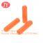 jiayang 4.2*20mm plastic tips manufactruer glossy Orange color round shape plastic aglet shoelace tips