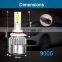 2PCS C6 9005 HB3 54W 5200LM Car LED Headlight Bulb Set COB Chip 6000K HID White