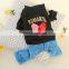 Pet dog cat Diamond heart four-legged trousers jeans Romantic logo Pet clothing simple free