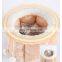 I@home Four Seasons Winter Warm Soft Luxurious Plush Felt Indoor Cat House Bed Round