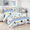 Ultrasonic Cartoon Quilt Sets Kids Cars Quilt Gray Lightweight Striped 100% Polyester Cartoon Toys Bedspreads